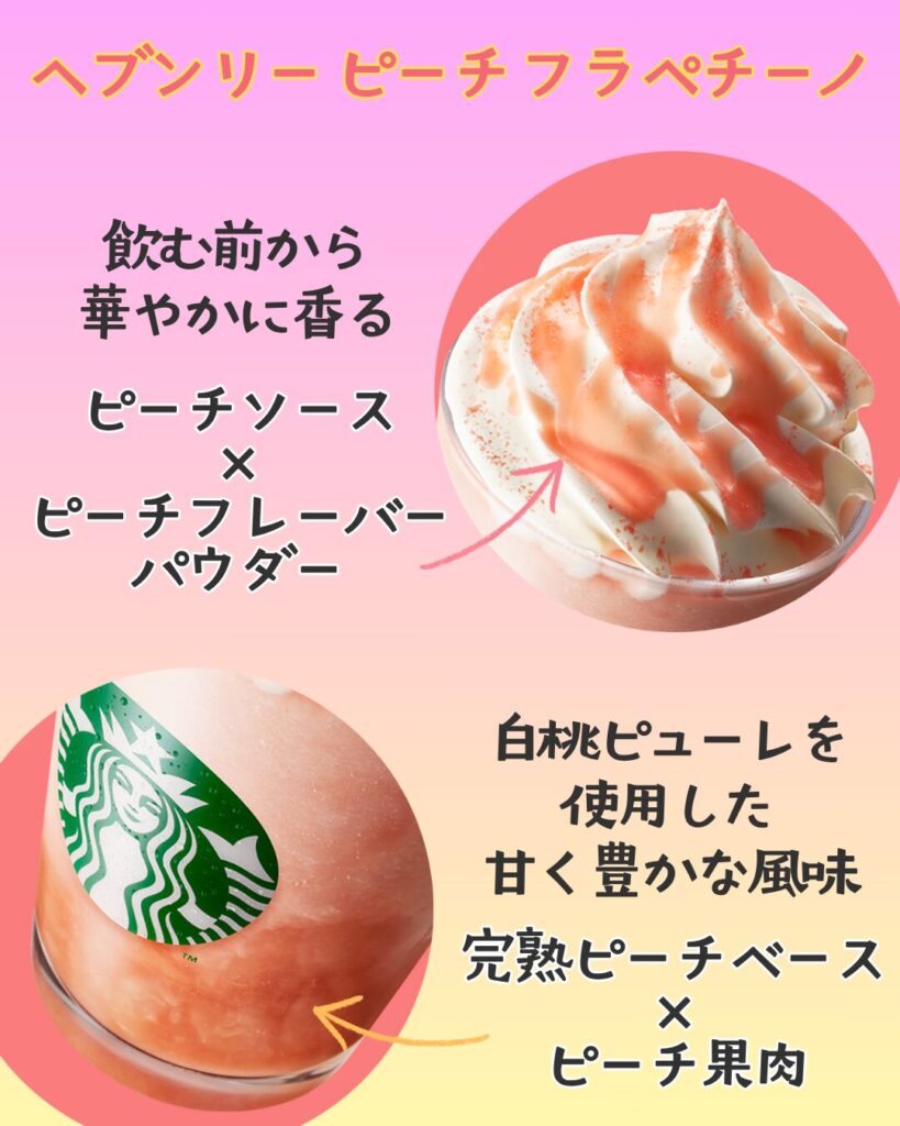 ヘブンリー ピーチ フラペチーノ